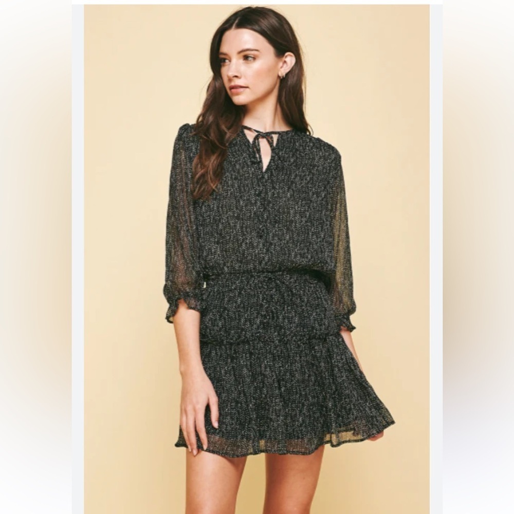 Pinch Black Long Sleeve Dress Size Large